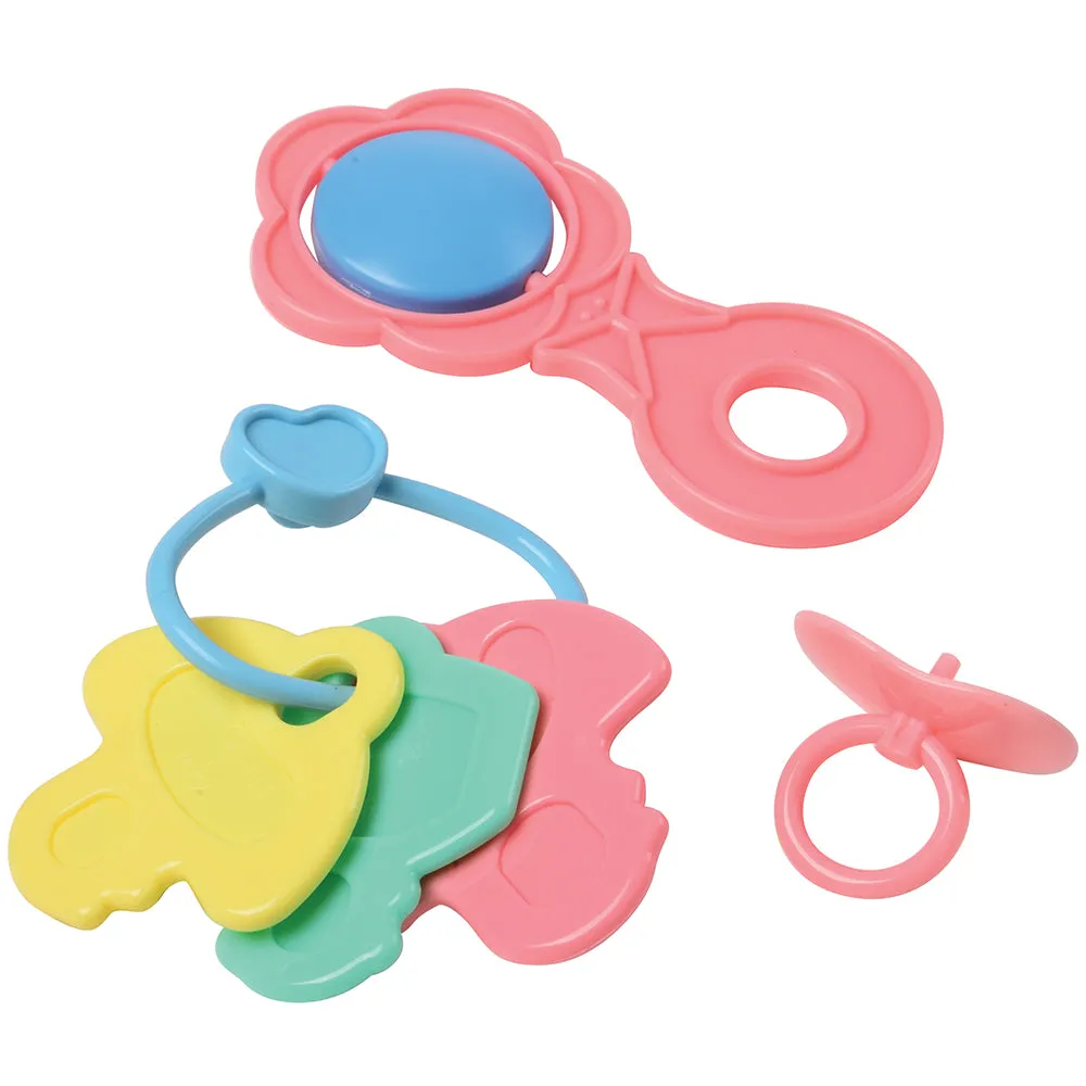 21-Piece Baby Doll Care Set | Bathtub, Bottles, Rattles, Food & More