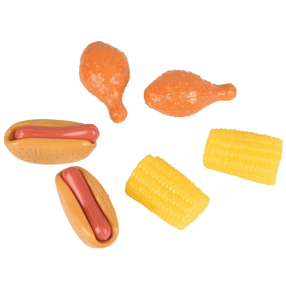 23-Piece Pretend Picnic Food Set | Durable Vinyl Play Food