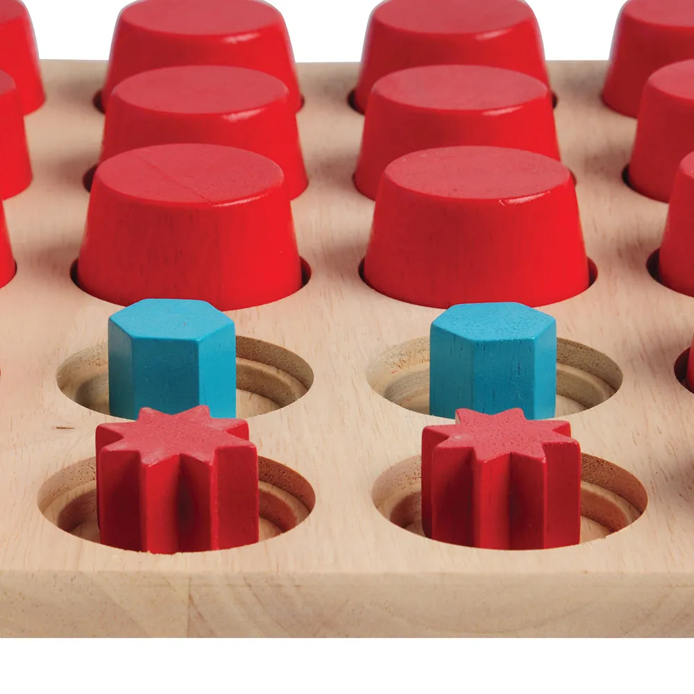 3D Wooden Memory Game | Engaging Shape Matching Set