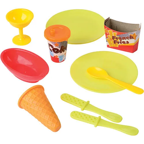 51-Piece Deluxe Dough Food Play Set | Create Pretend Pizza, Burgers & Ice Cream