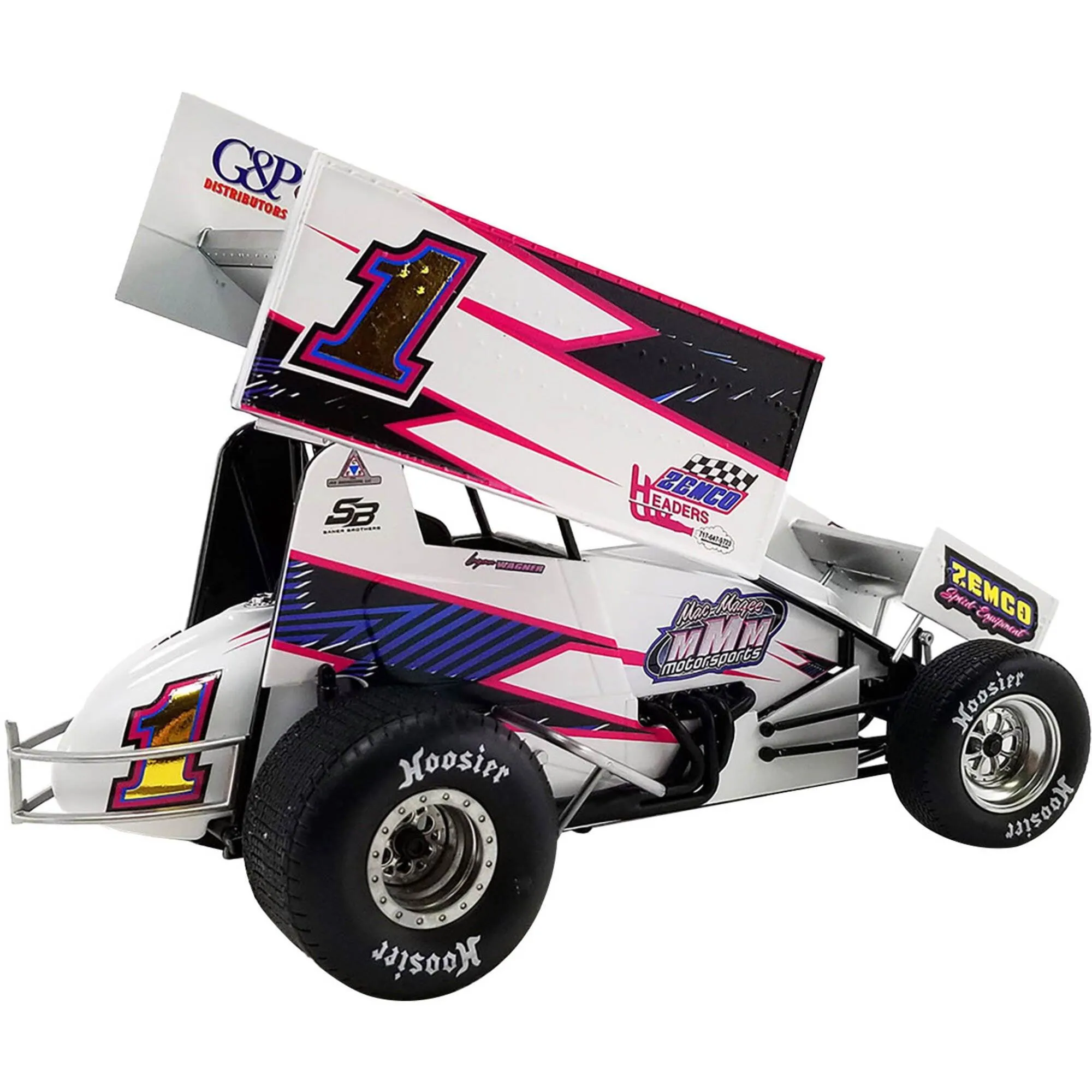 Acme 1/18 Diecast Winged Sprint Car - #1 Logan Wagner ZEMCO Mac Magee Motorsports