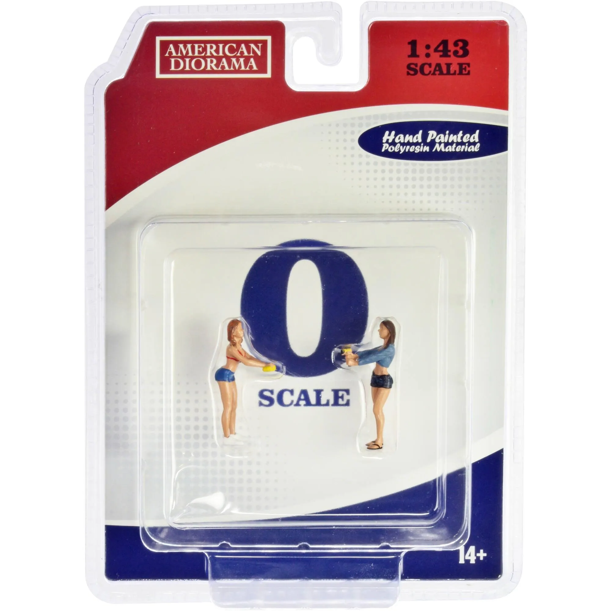 American Diorama 2 Piece Figure Set 2 - Car Wash Girls Jessica and Jennifer