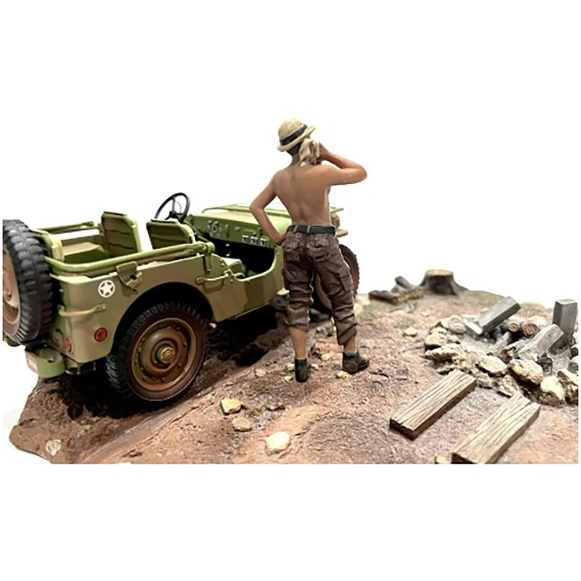 American Diorama Figure 1 for 1/18 Scale Models - 4X4 Mechanic