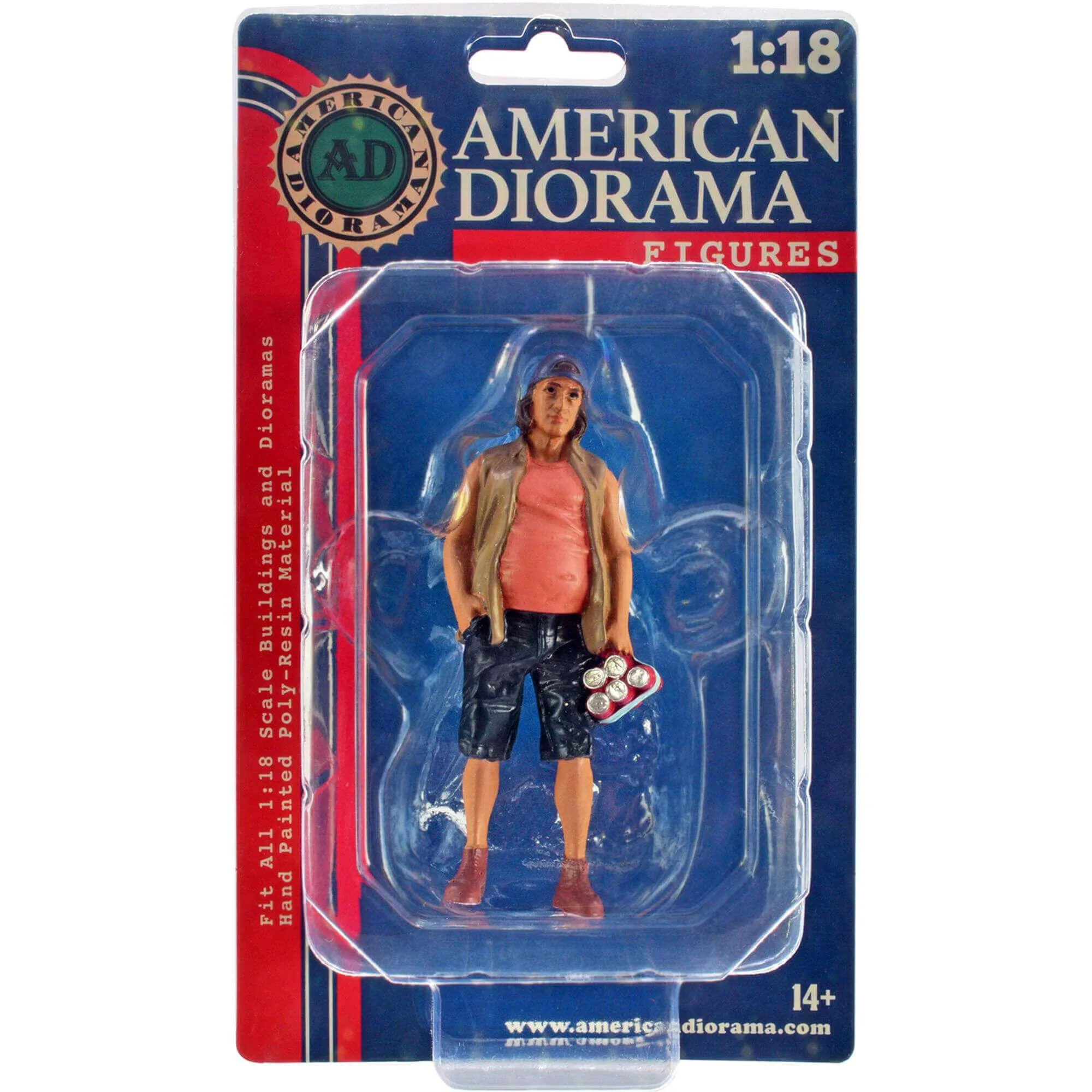 American Diorama Figure 2 - Campers Poly-Resin Material for 1/18 Scale Models