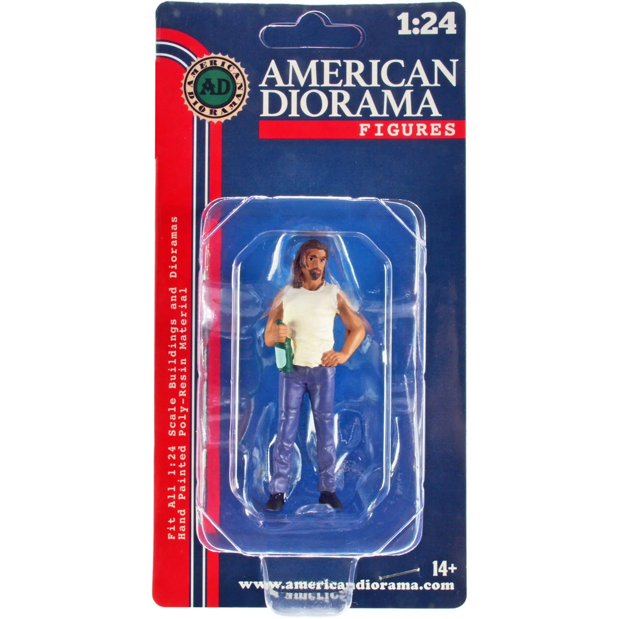 American Diorama Figure 3 - Campers Poly-Resin Material for 1/24 Scale Models