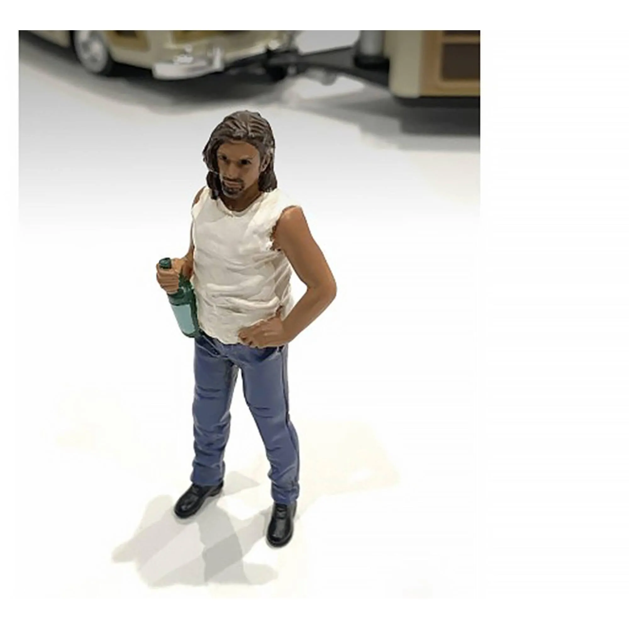 American Diorama Figure 3 - Campers Poly-Resin Material for 1/24 Scale Models