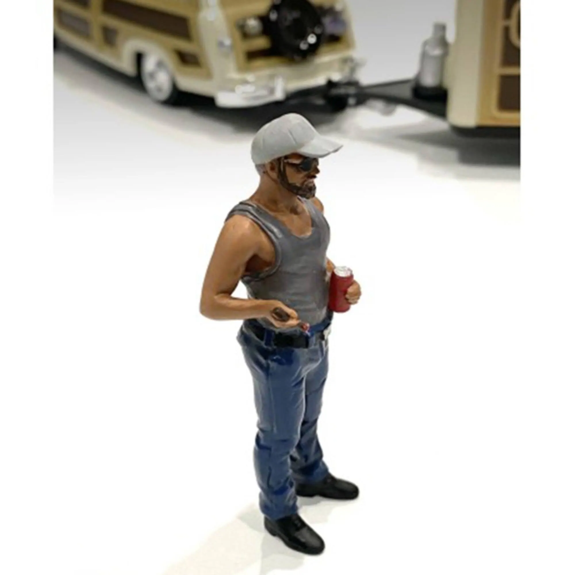 American Diorama Figure 5 - Campers Poly-Resin Material for 1/24 Scale Models