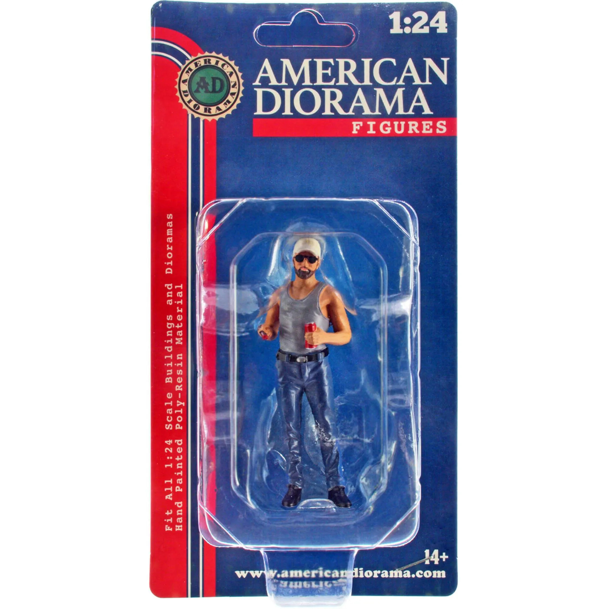 American Diorama Figure 5 - Campers Poly-Resin Material for 1/24 Scale Models