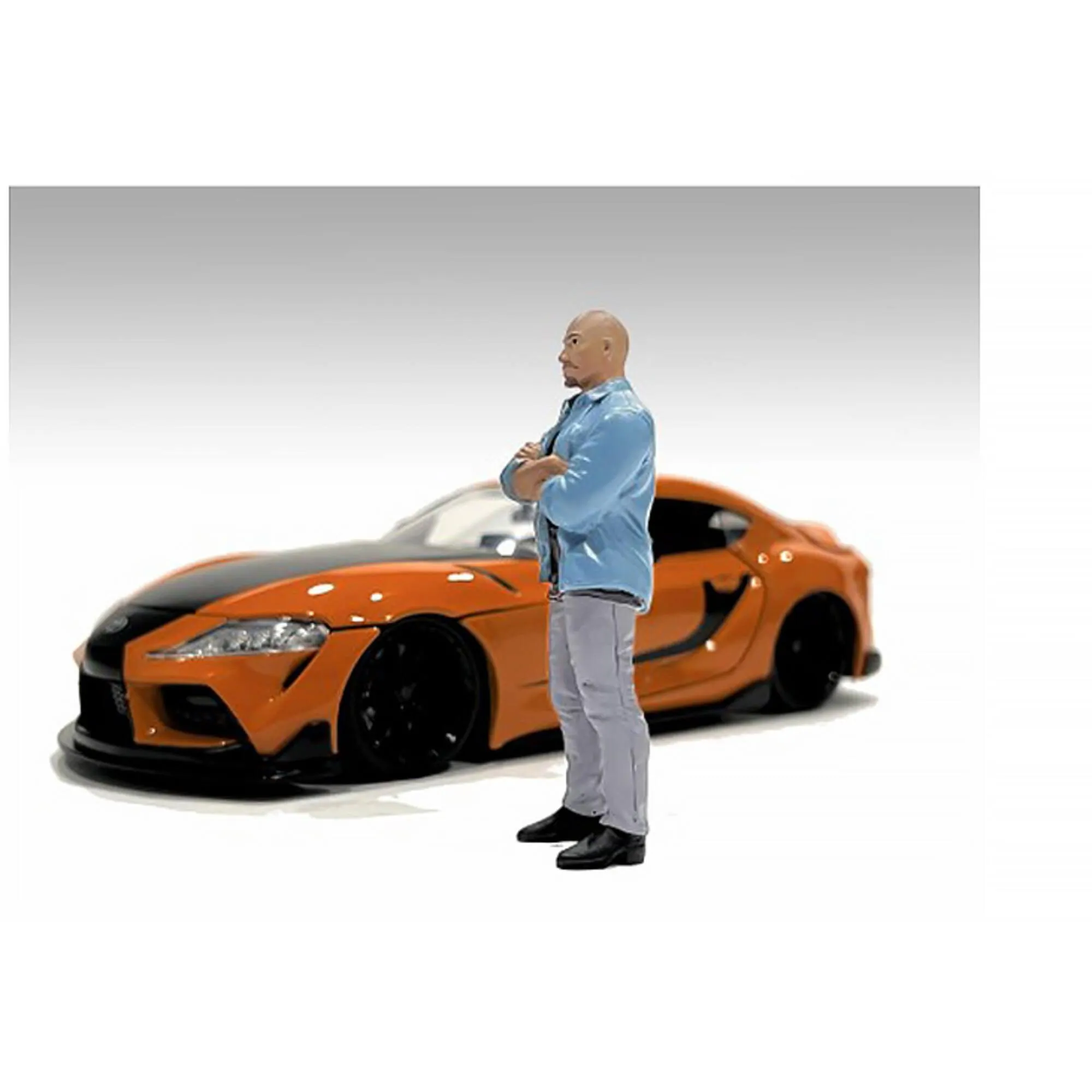 American Diorama Figure 6 Car - Meet 3 Poly-Resin Material for 1/18 Scale Models