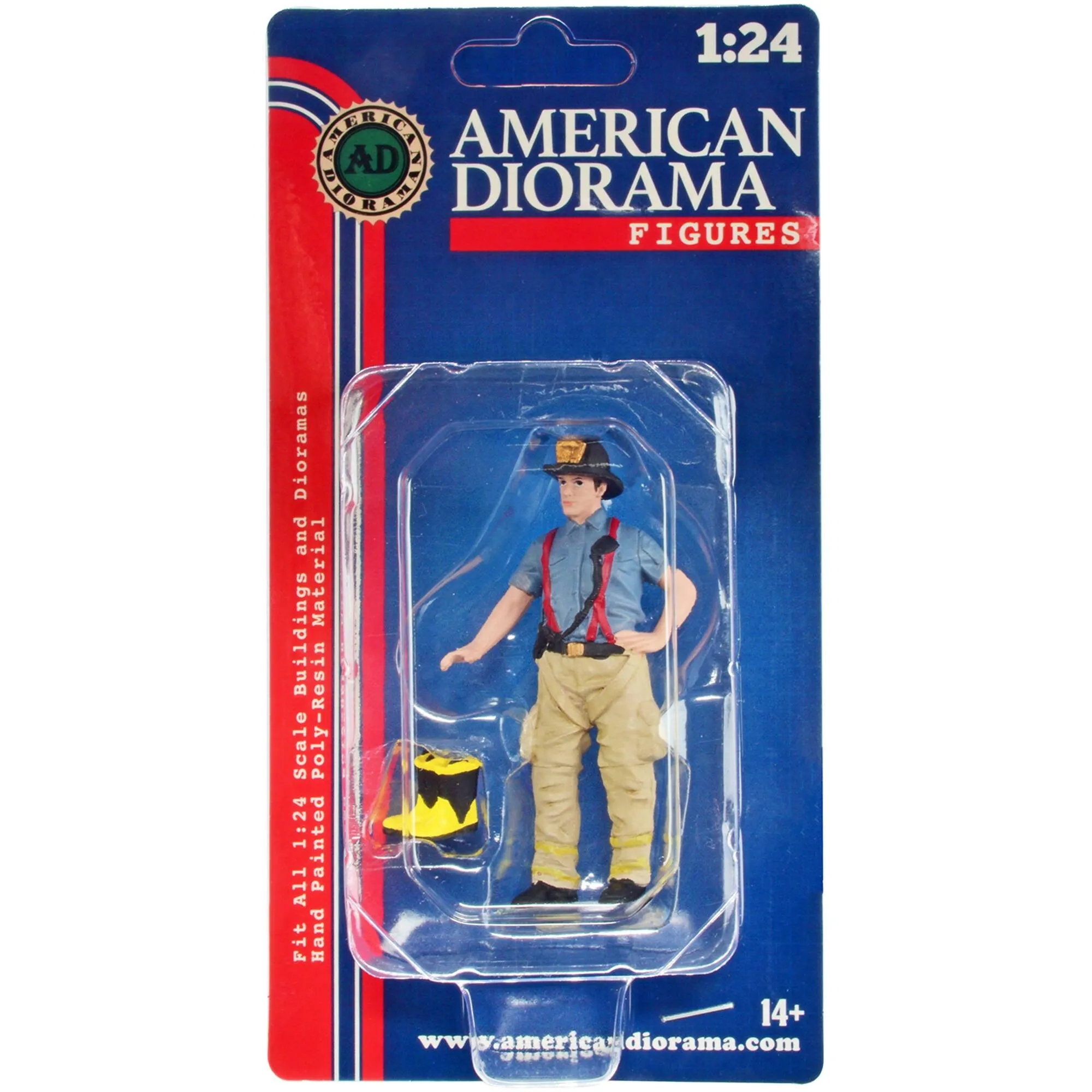 American Diorama Figure - Firefighters with Boots Accessory for 1/24 Scale Models