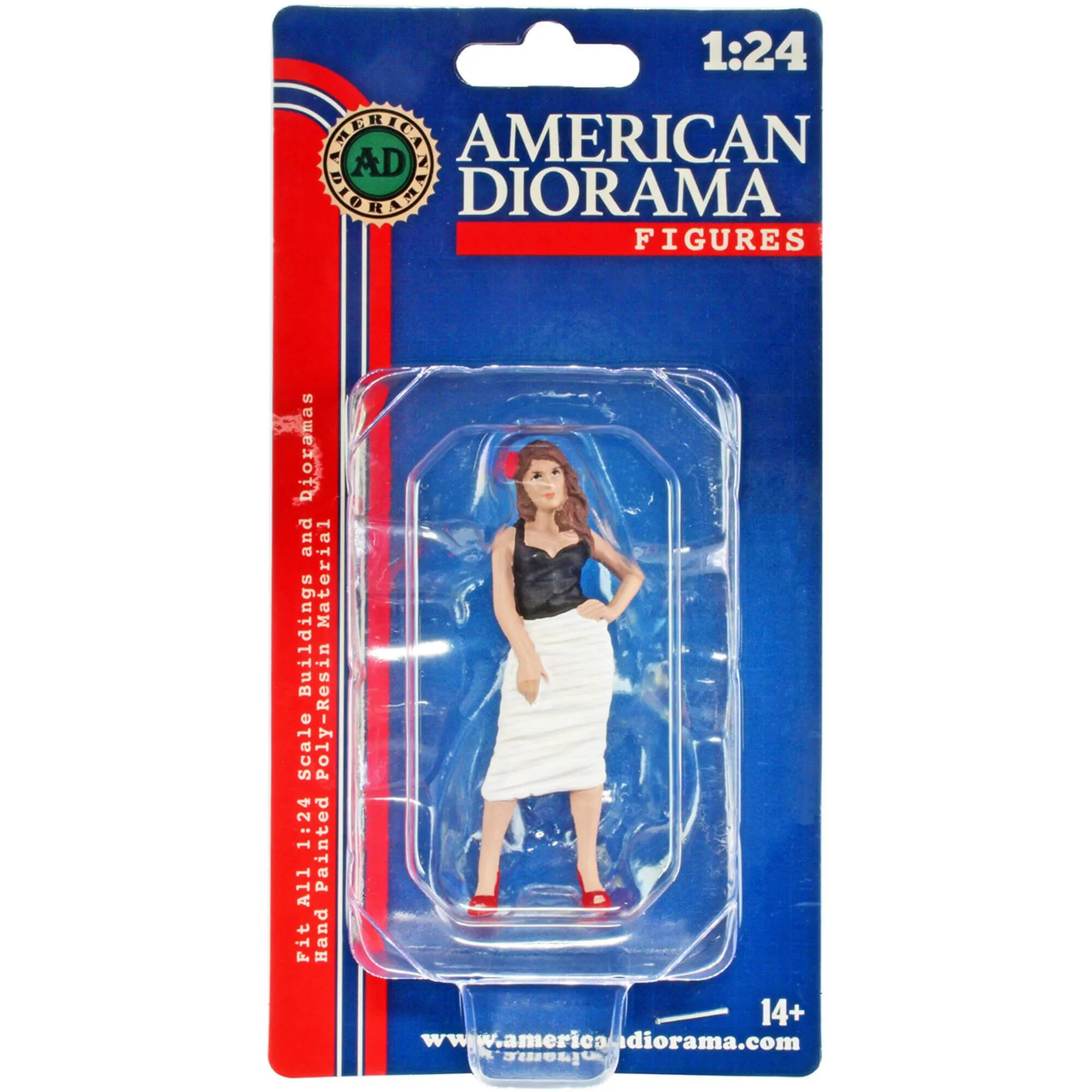 American Diorama Figure - Pin-Up Girls Suzy Poly-Resin Body for 1/24 Scale Models