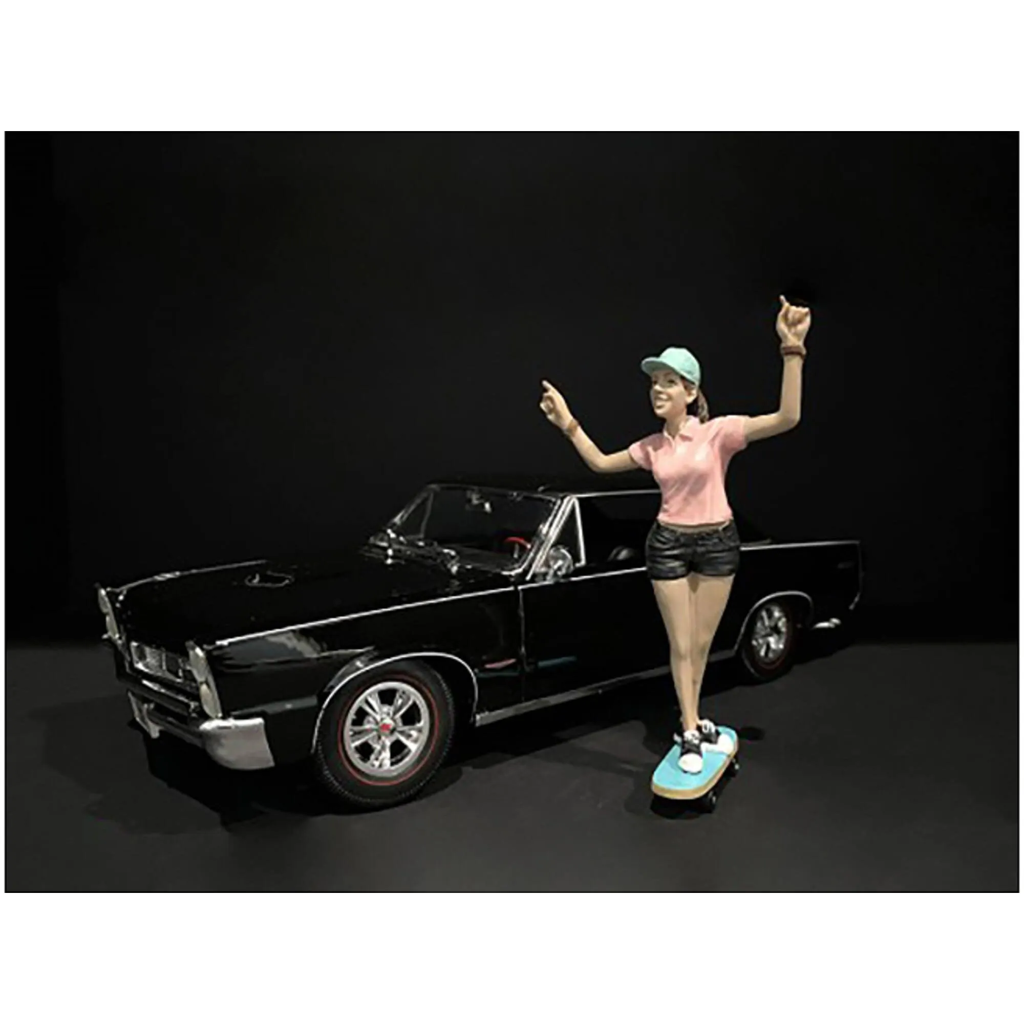American Diorama Figurine - Skateboarder IV Poly Resin Material for 1/18 Models
