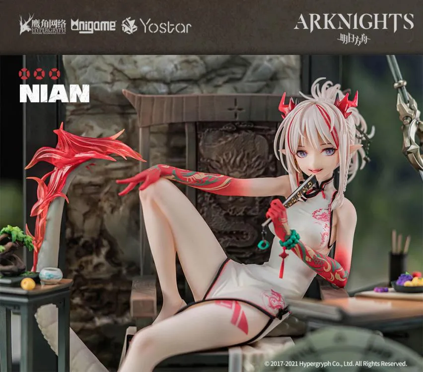 AniGame 1/7 Arknights Nian (Unfettered Freedom Ver.) Scale Statue Figure