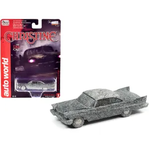 Autoworld 1/64 Diecast Model Car - Christine 1958 Plymouth Fury After Fire Version