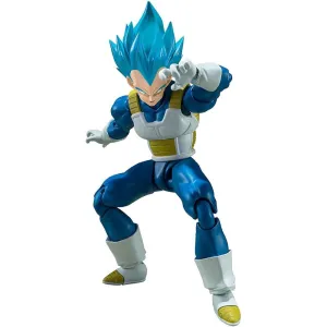 Bandai BAS66458 S.H. Figuarts Dragon Ball Super Super Saiyan God Super Saiyan Vegeta Action Figure - 5.3 Inches