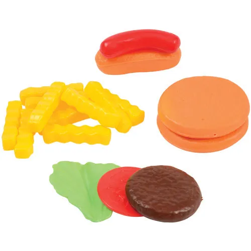 Bargain-Buffet Mini Foods | 130-Piece Realistic Play Food Set