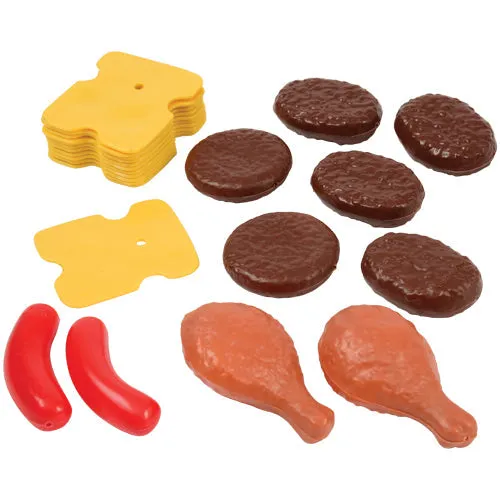 Bargain-Buffet Mini Foods | 130-Piece Realistic Play Food Set