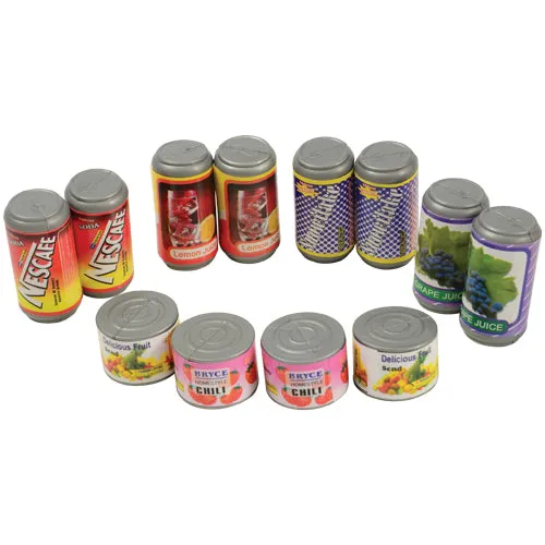 Bargain-Buffet Mini Foods | 130-Piece Realistic Play Food Set