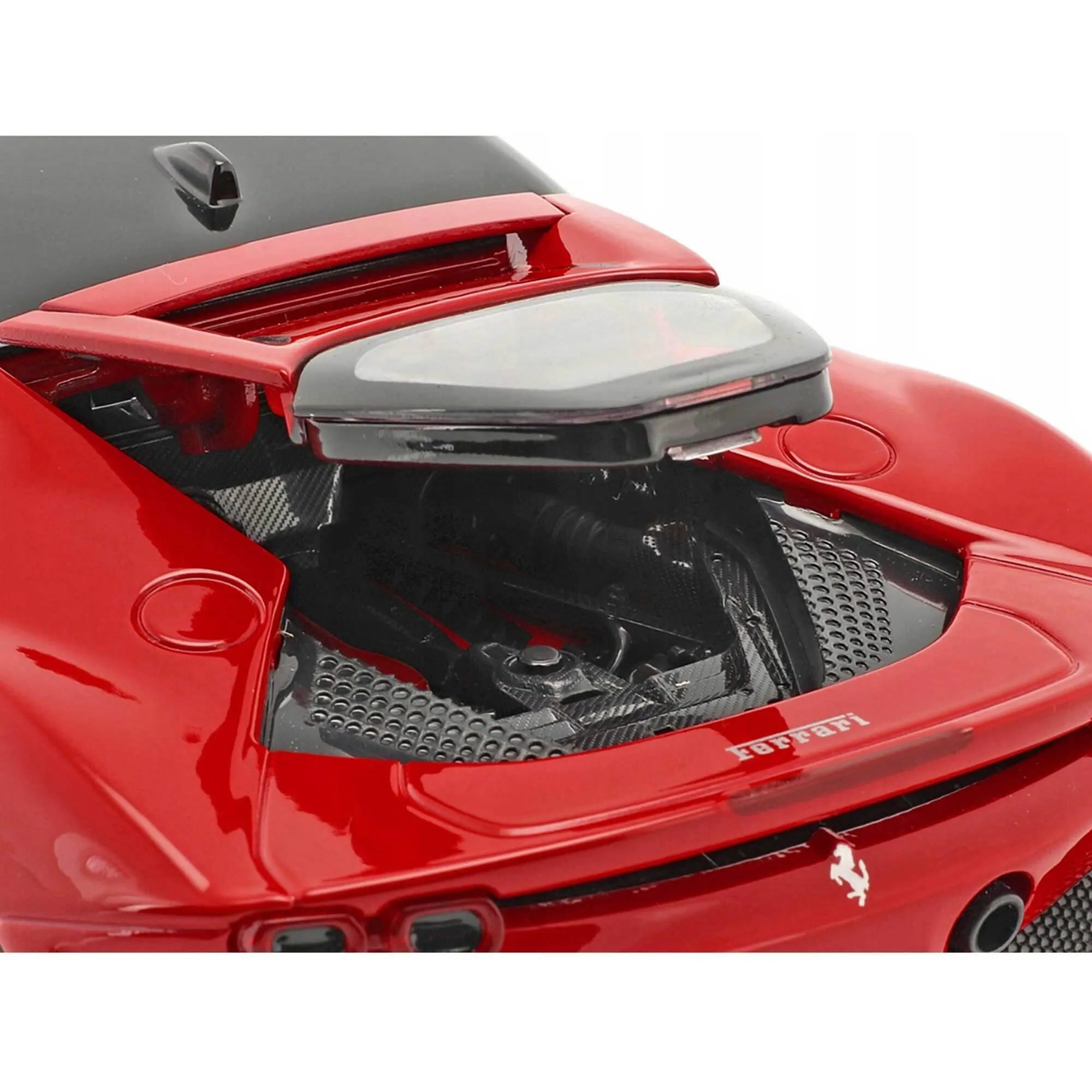 Bburago 1/18 Model Car - Ferrari SF90 Stradale Red with Black Top Race   Play