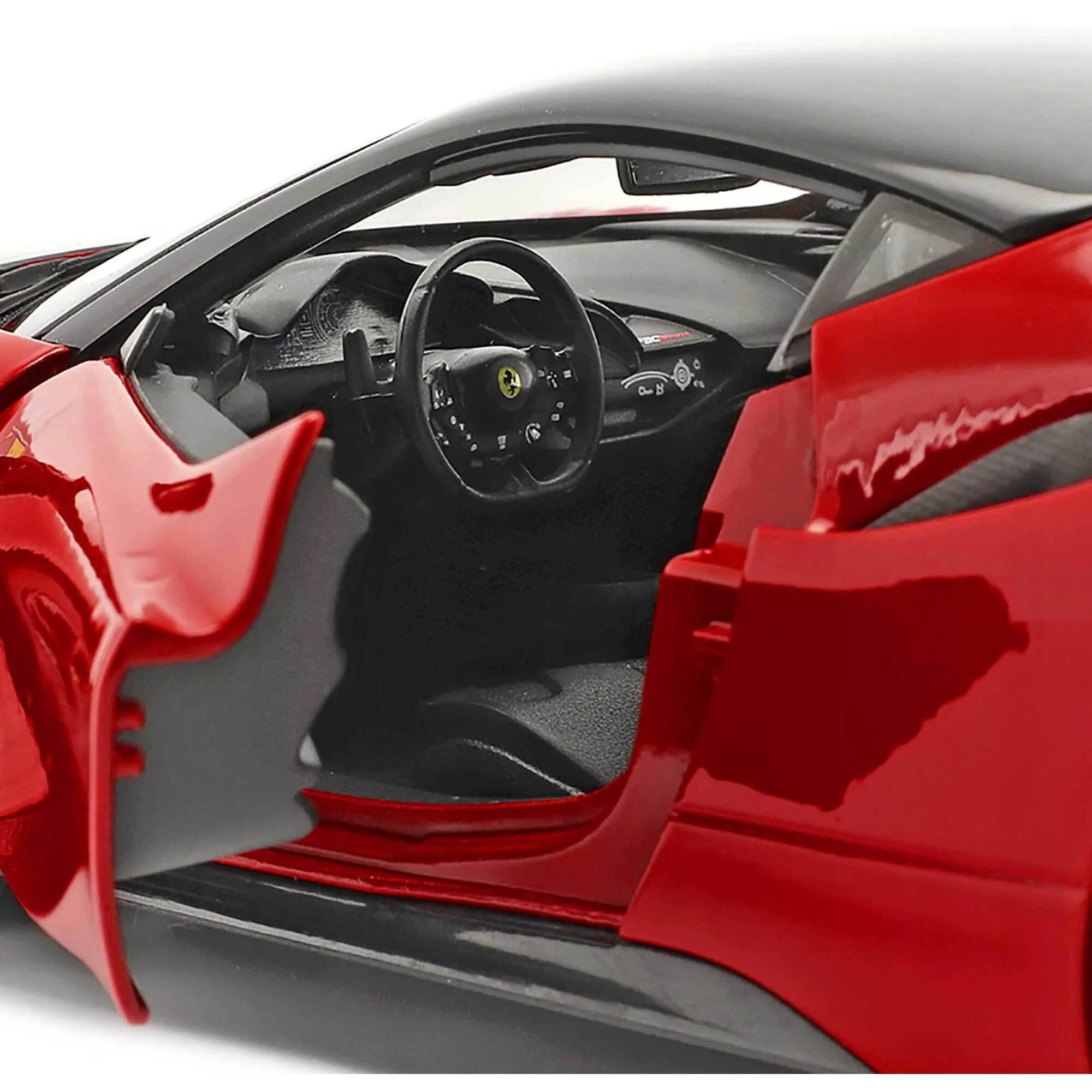 Bburago 1/18 Model Car - Ferrari SF90 Stradale Red with Black Top Race   Play