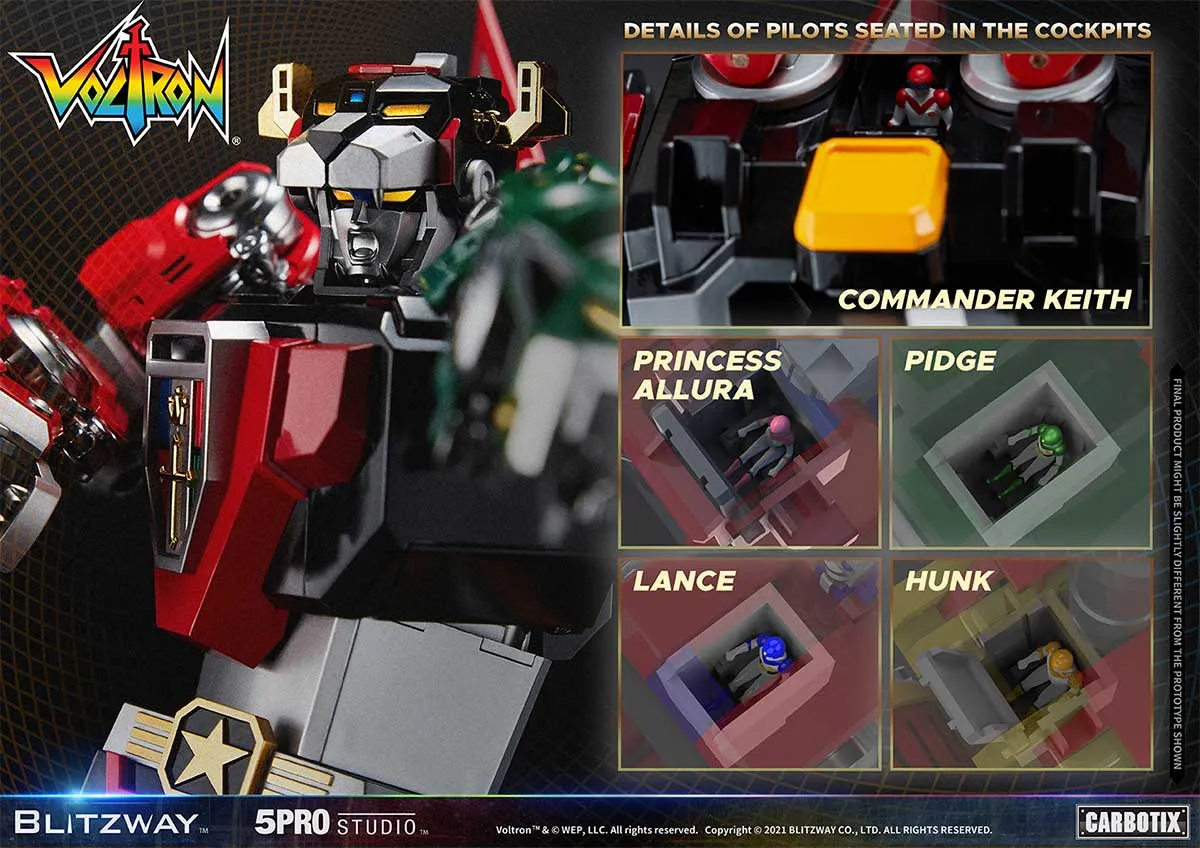 Blitzway Voltron: Defender of the Universe - 5Pro Studio CARBOTIX Series - Voltron