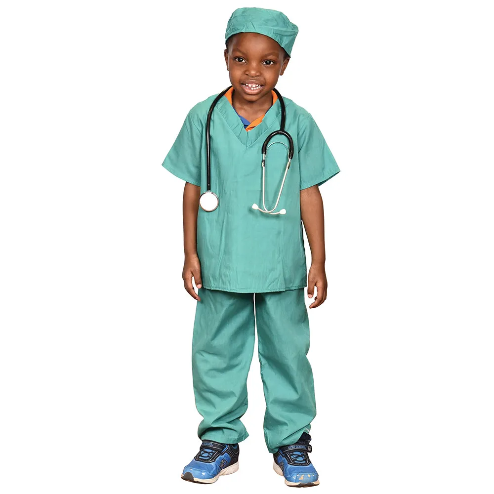 Community Helpers Dress-Up Costume Set | 6-Piece Career Outfits with Props for Ages 3–6