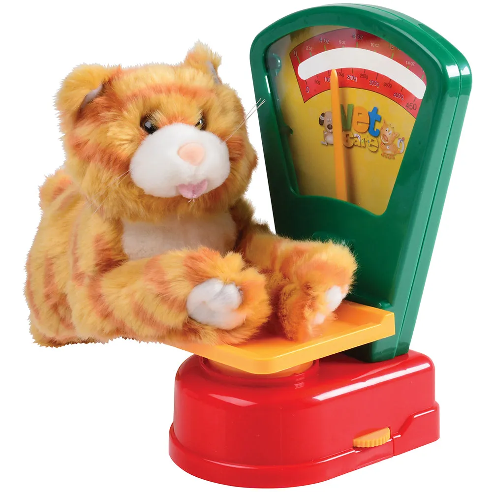 Complete Play Vet Set | 30-Piece Kit with Stethoscope, Pet Scale, Plush Dog & Cat
