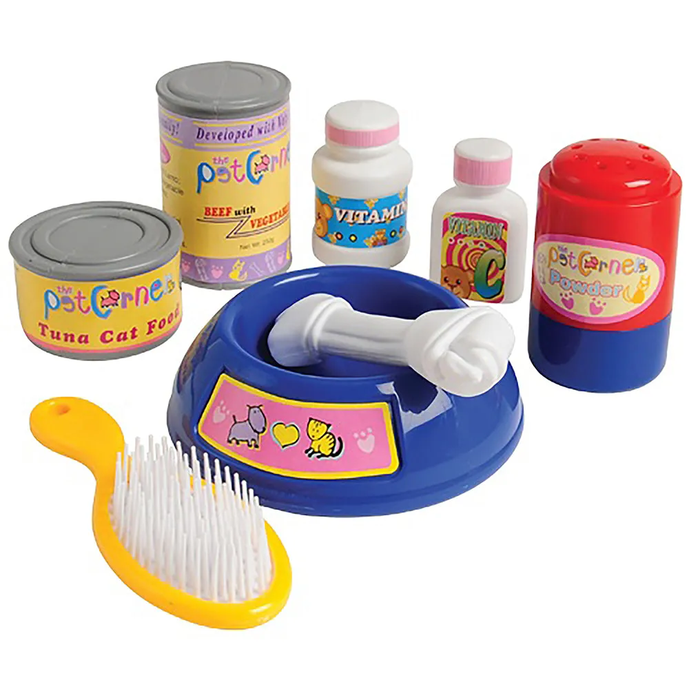 Complete Play Vet Set | 30-Piece Kit with Stethoscope, Pet Scale, Plush Dog & Cat