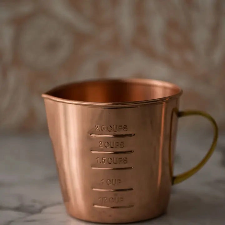 COPPER LIQUID MEASURING CUP