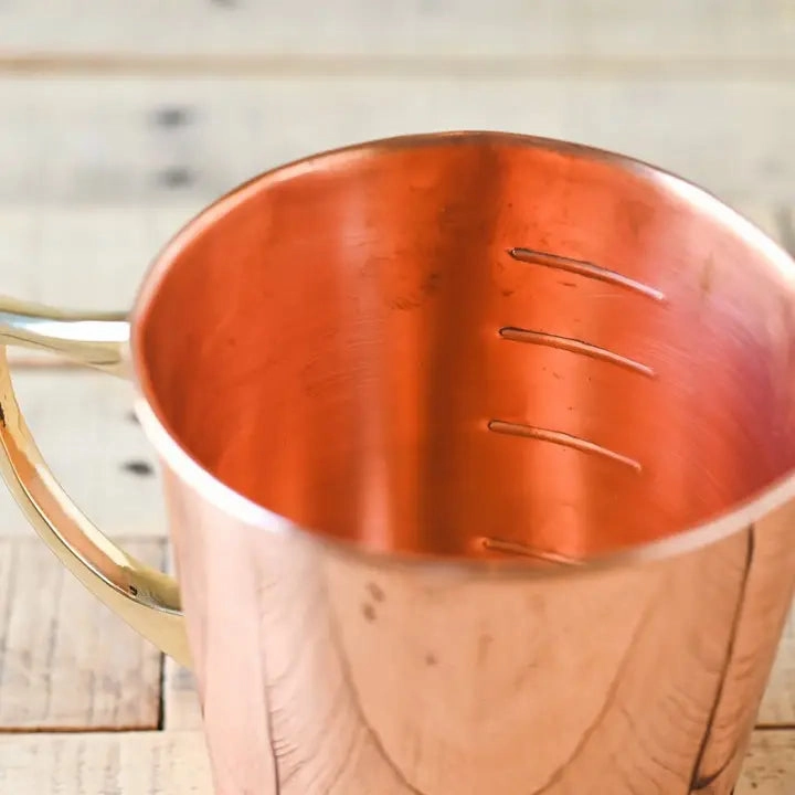 COPPER LIQUID MEASURING CUP