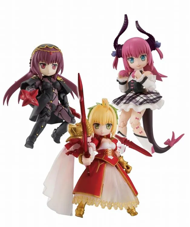 Desktop Army Fate/Grand Order No.2  Nero Elizabethe Scasaha Trading Figures Box Set of 3