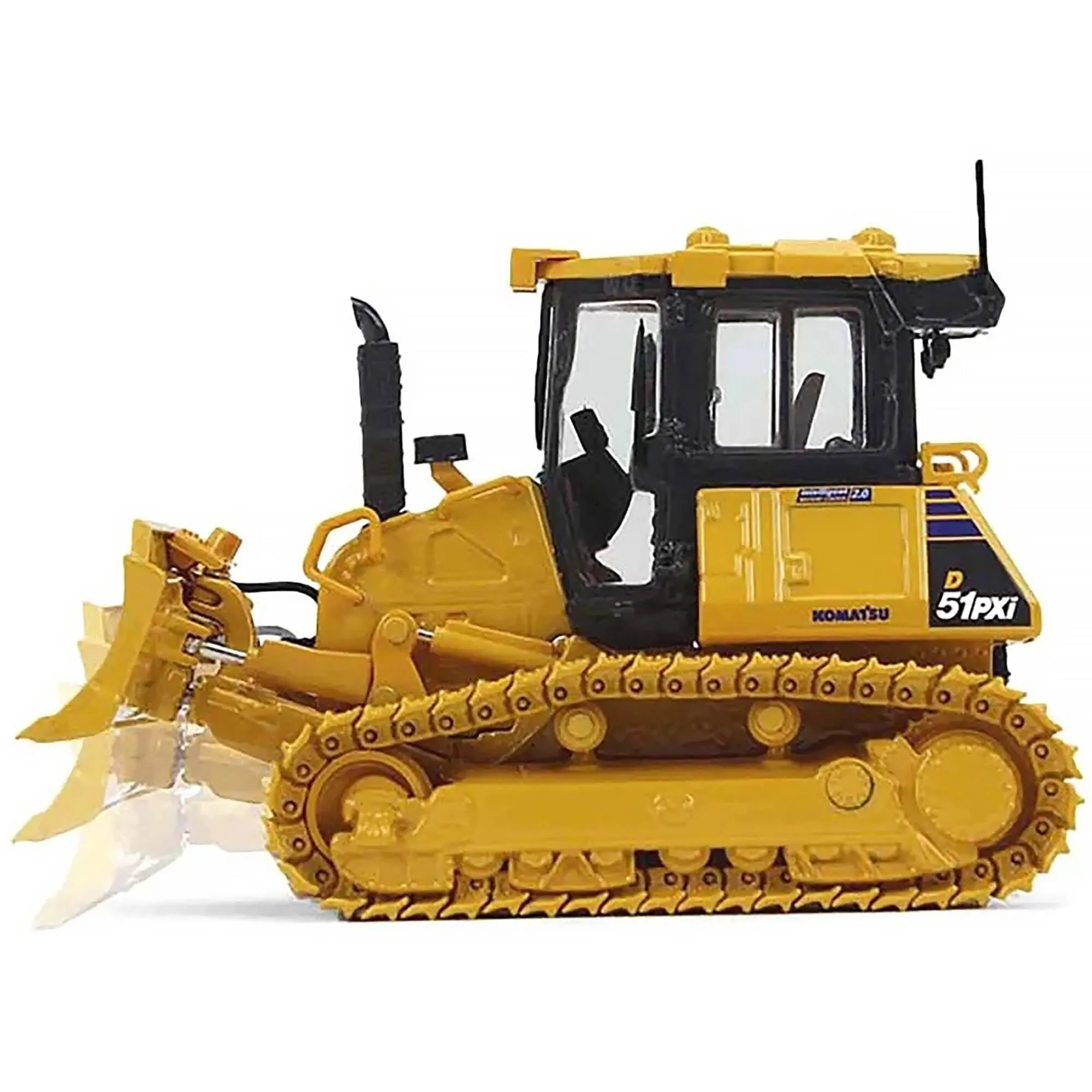 First Gear 1/50 Scale Diecast Model Dozer - Komatsu D51PXi-24 with Rear Hitch