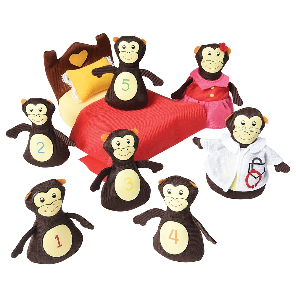 Five Little Monkeys Jumping on the Bed Storytelling Set with Soft Props & Book*