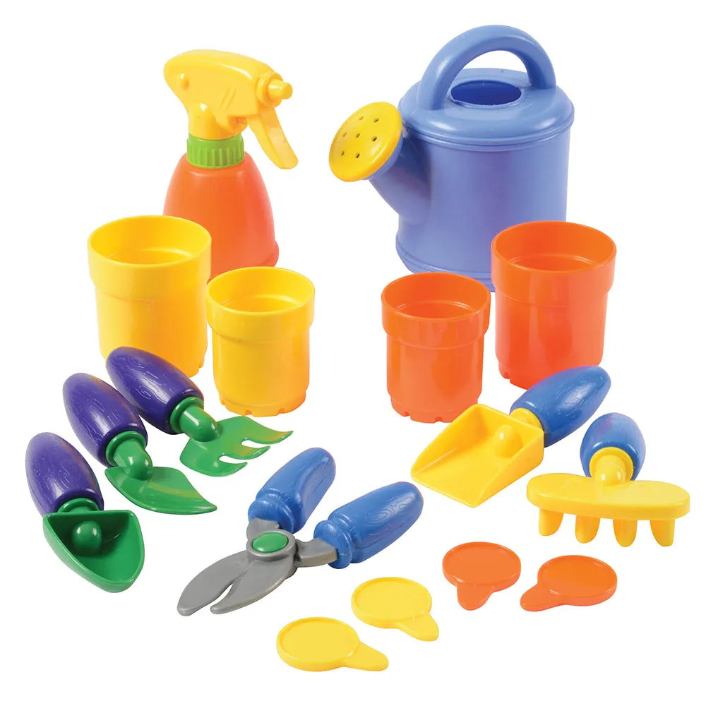 Gardener Career Dress-Up & Tool Set | 19-Piece Pretend Play Outfit for Toddlers