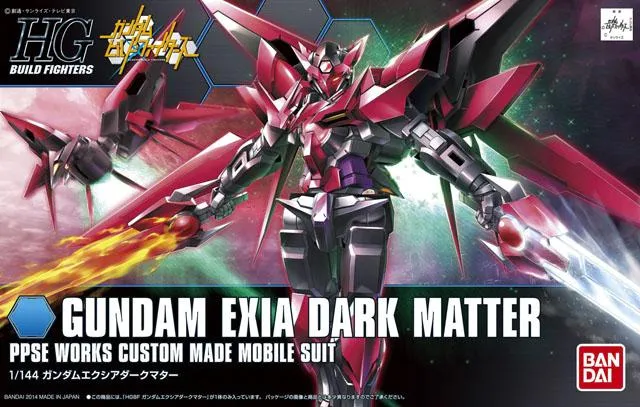 Gundam 1/144 HGBF #013 PPGN-001 Gundam Exia Dark Matter Model Kit