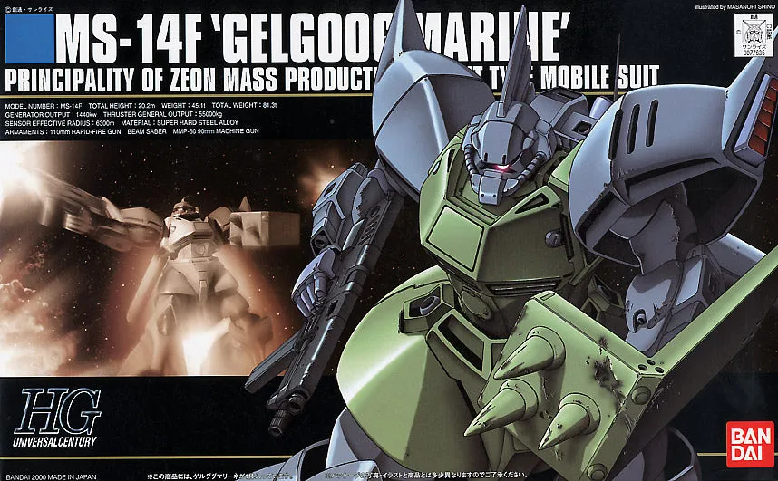 Gundam 1/144 HGUC #016 0083 Stardust Memory MS-14F Gelgoog Marine Model Kit