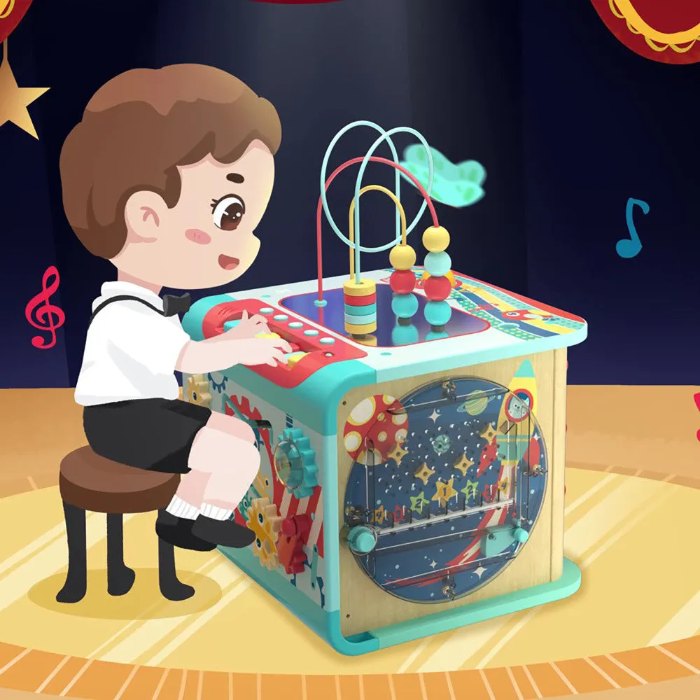 Hape Explore & Learn Magic Cube - Interactive Learning Toy with 5 Themed Modes