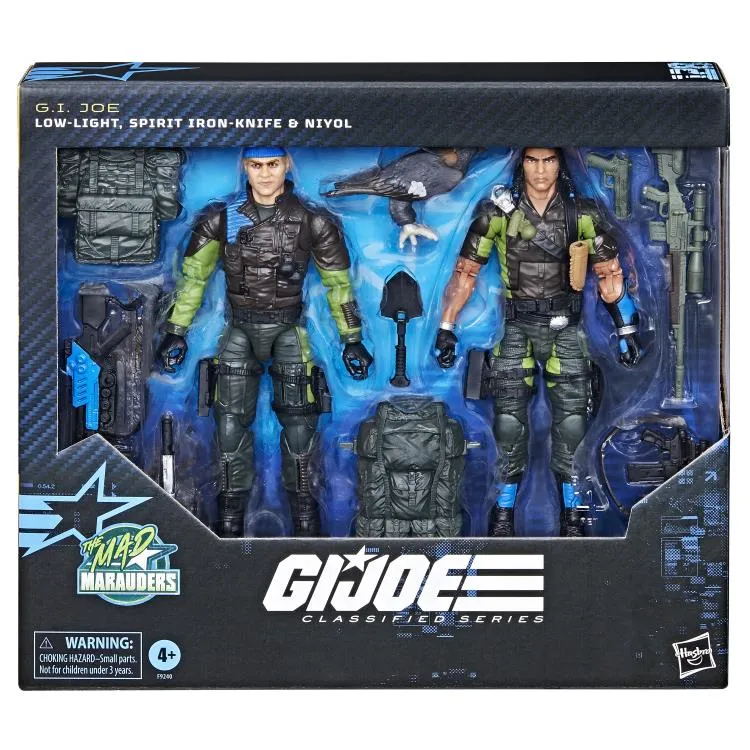 Hasbro G.I. Joe Classified Series #128 Low-Light, Spirit Iron-Knife and Niyol Action Figure