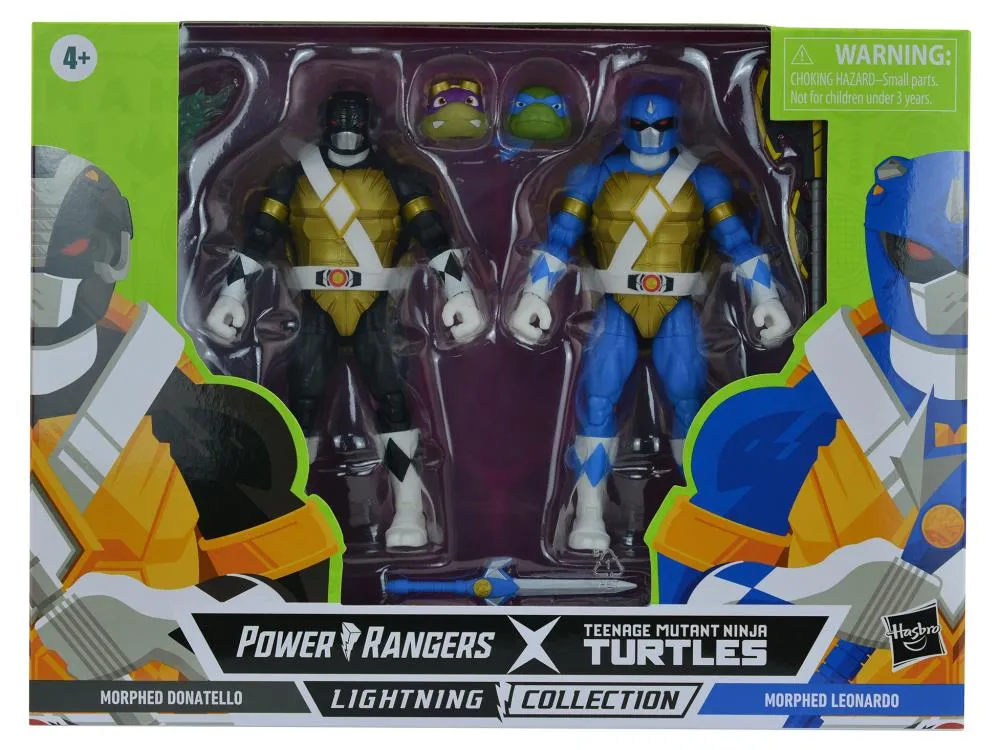 Hasbro Lightning Collection Mighty Morphin Power Rangers X Teenage Mutant Ninja Turtles Morphed Donatello & Morphed Leonardo Action Figure