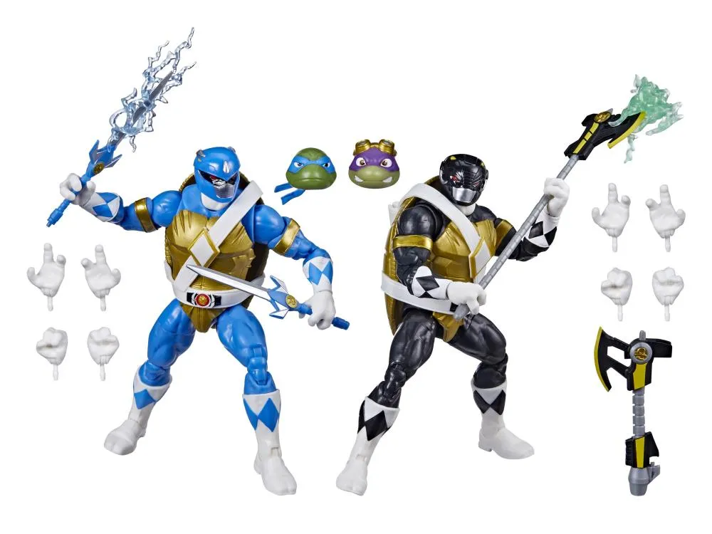 Hasbro Lightning Collection Mighty Morphin Power Rangers X Teenage Mutant Ninja Turtles Morphed Donatello & Morphed Leonardo Action Figure