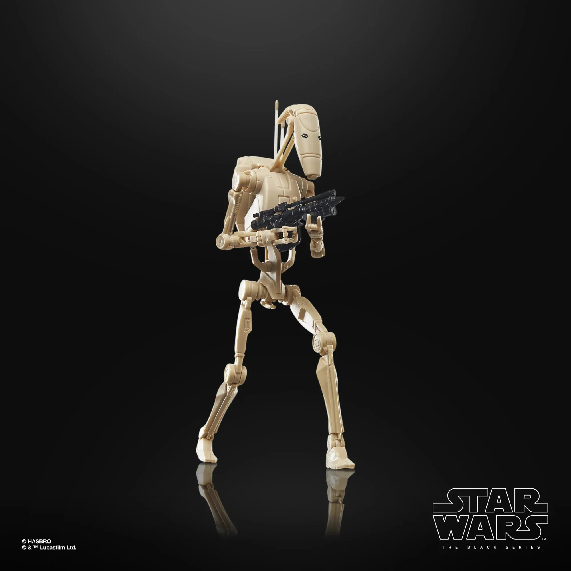 Hasbro Star Wars Black Series Clone Wars Phase II Clone Trooper and Battle Droid Exclusive 6 Inch Action Figure