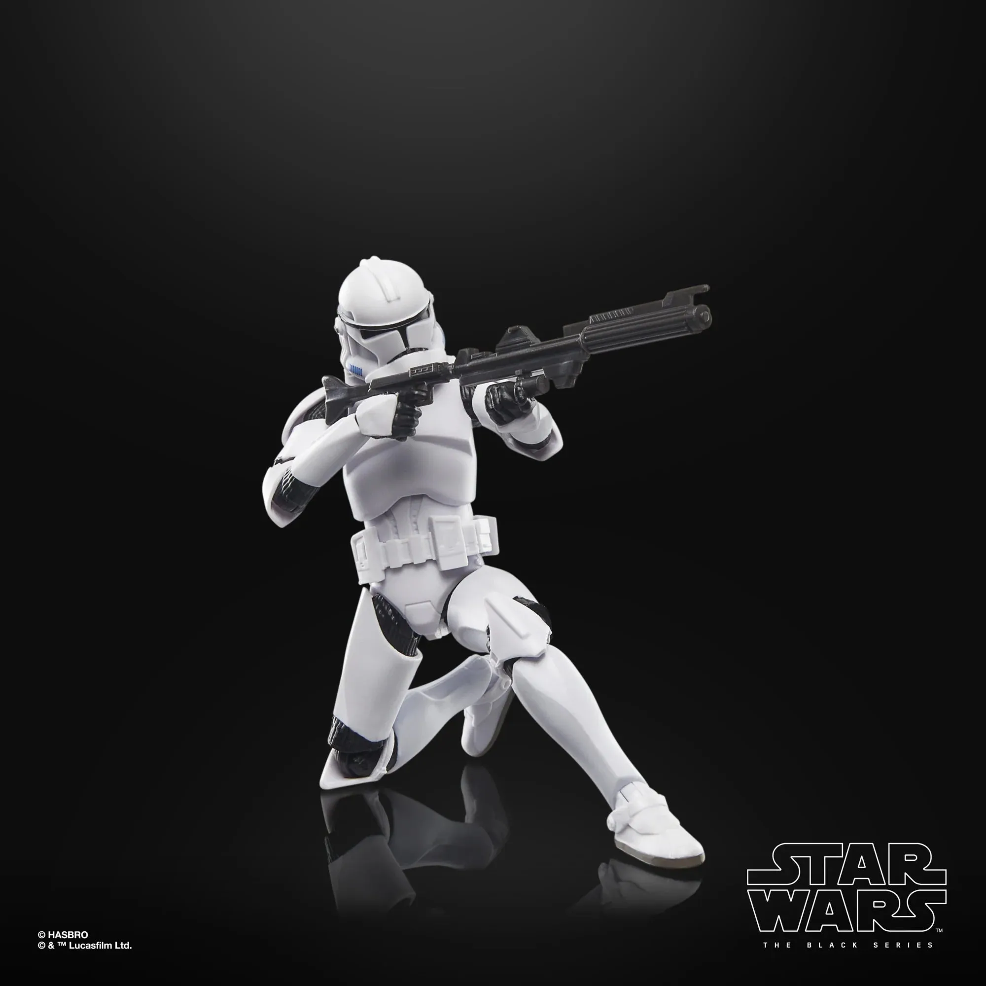 Hasbro Star Wars Black Series Clone Wars Phase II Clone Trooper and Battle Droid Exclusive 6 Inch Action Figure