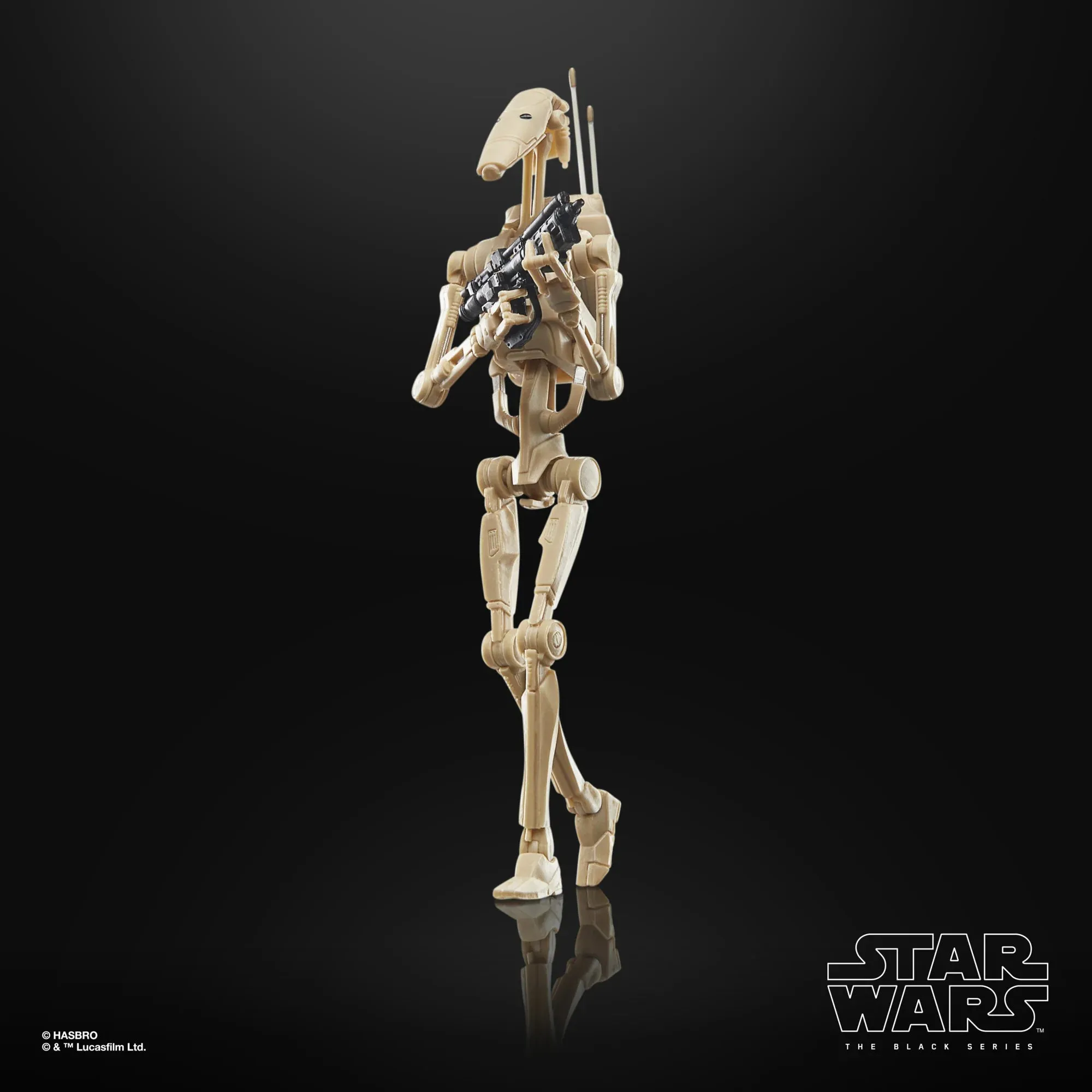 Hasbro Star Wars Black Series Clone Wars Phase II Clone Trooper and Battle Droid Exclusive 6 Inch Action Figure