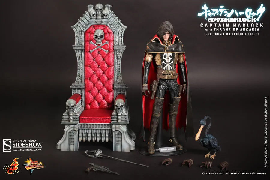 Hot Toys 1/6 Captain Harlock with Throne of Arcadia Sixth Scale Figure MMS223