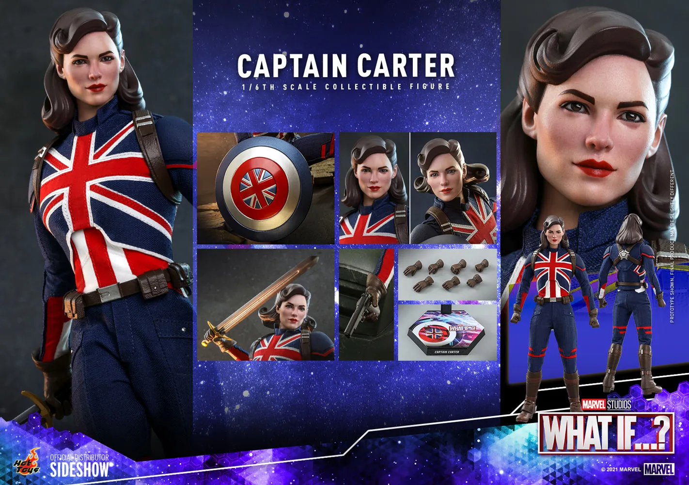 Hot Toys Sixth Scale Figure - Captain Carter - Marvel What If...?