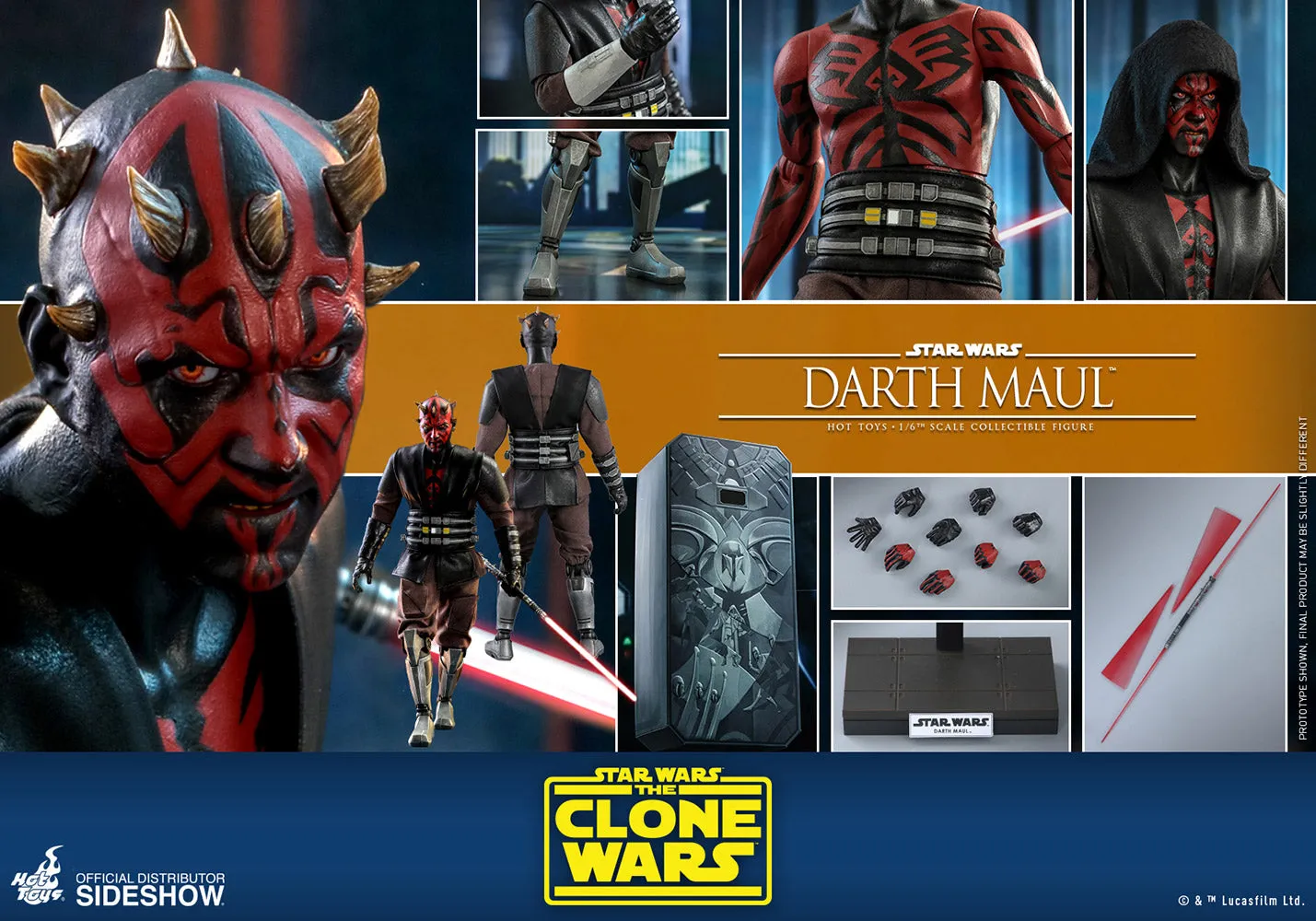 Hot Toys Television Masterpiece 1/6 Scale Figure - Darth Maul (The Clone Wars)