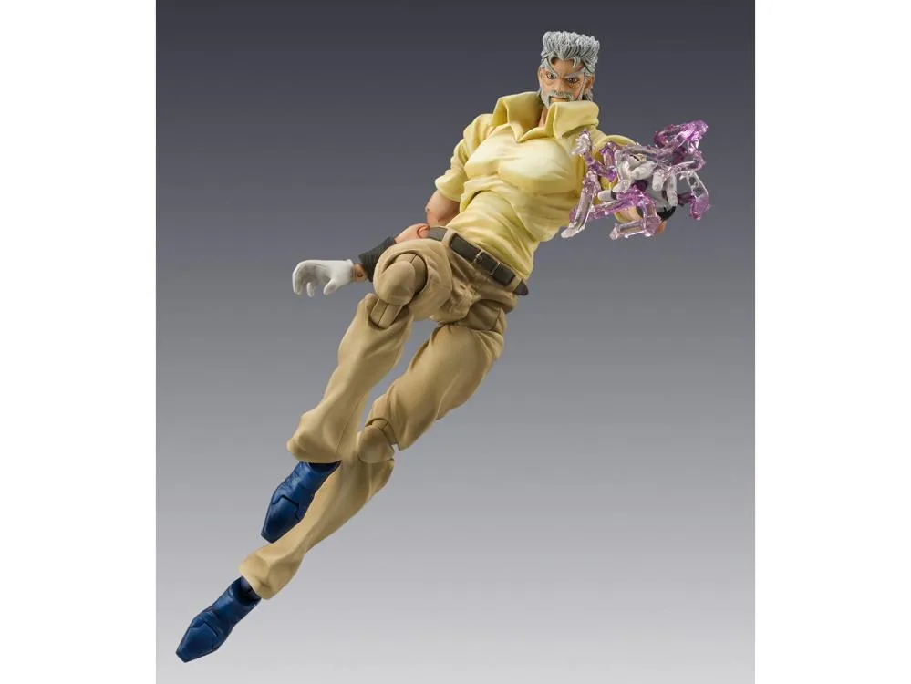 JoJo's Bizarre Adventure Super Action Statue - Joseph Joestar & Iggy
