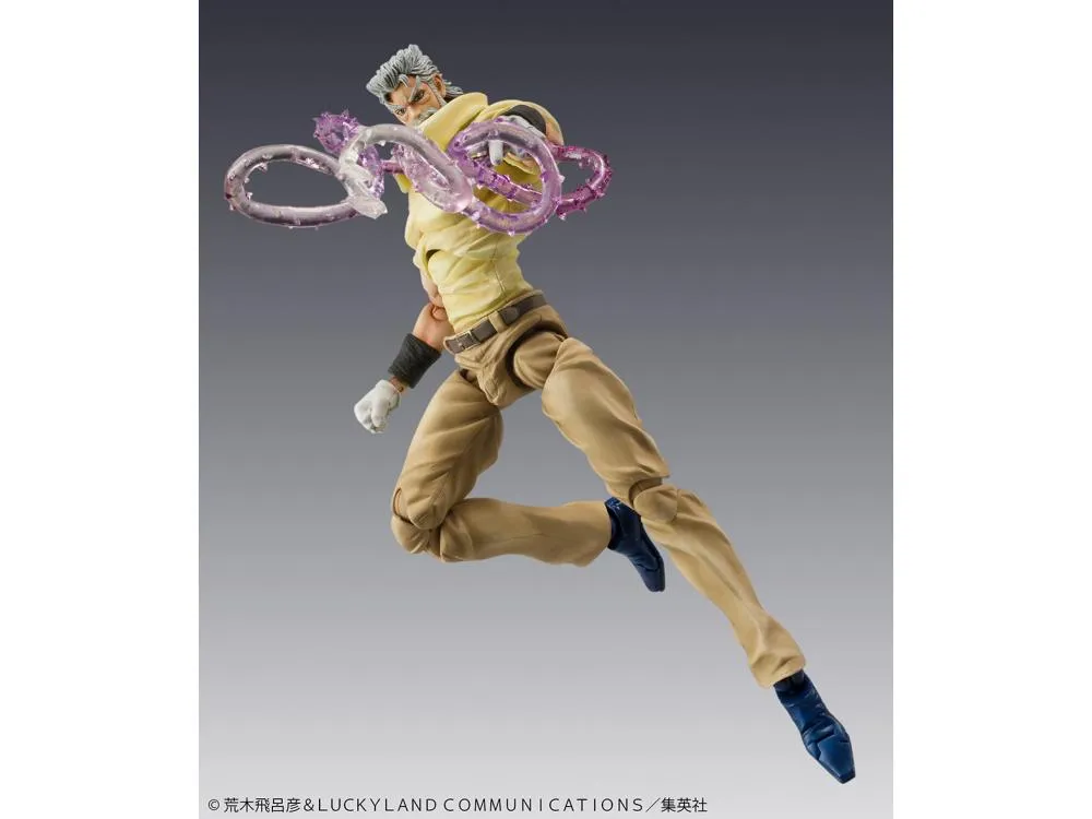 JoJo's Bizarre Adventure Super Action Statue - Joseph Joestar & Iggy