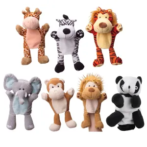 Jungle Animal Hand Puppets | 7 Piece Set