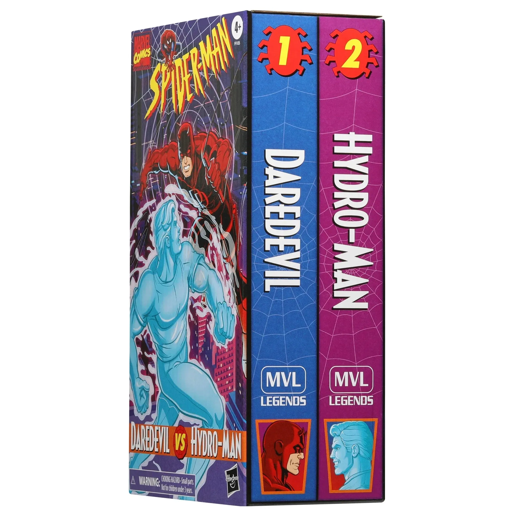 Marvel Legend VHS 90's Spider-Man The Animated Series Daredevil & Hydro-Man 2-Pack Action Figure